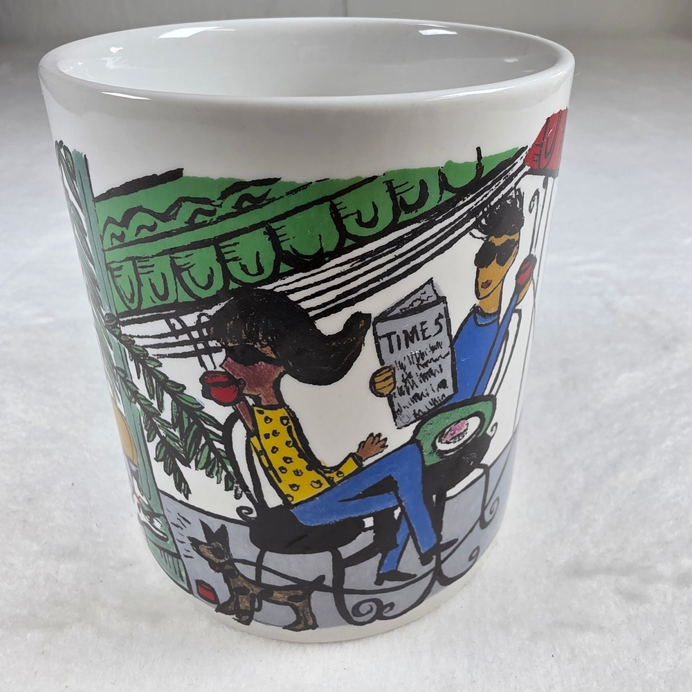 Seattle's Best Coffee Bloom Inc Los Angeles Pop Art Cafe Ceramic Coffee Mug - Picture 2 of 6